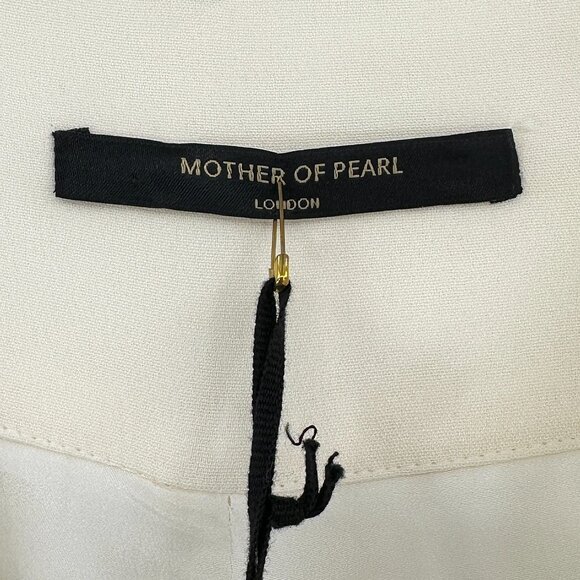 NWT Mother Of Pearl SS20 Ivory Cream "Iona" Wide Leg Belted Pants sz N/A - Picture 7 of 10